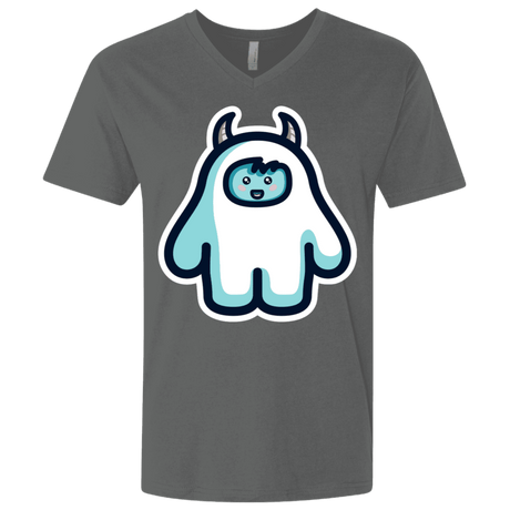 T-Shirts Heavy Metal / X-Small Kawaii Cute Yeti Men's Premium V-Neck