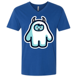 T-Shirts Royal / X-Small Kawaii Cute Yeti Men's Premium V-Neck