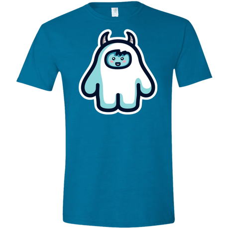 T-Shirts Antique Sapphire / S Kawaii Cute Yeti Men's Semi-Fitted Softstyle