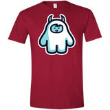 T-Shirts Cardinal Red / S Kawaii Cute Yeti Men's Semi-Fitted Softstyle