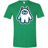 T-Shirts Heather Irish Green / M Kawaii Cute Yeti Men's Semi-Fitted Softstyle