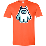 T-Shirts Orange / S Kawaii Cute Yeti Men's Semi-Fitted Softstyle