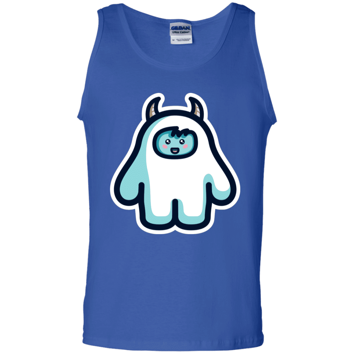 T-Shirts Royal / S Kawaii Cute Yeti Men's Tank Top