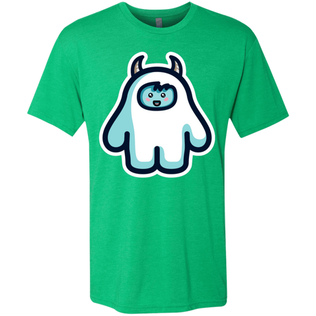T-Shirts Envy / S Kawaii Cute Yeti Men's Triblend T-Shirt