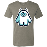 T-Shirts Venetian Grey / S Kawaii Cute Yeti Men's Triblend T-Shirt