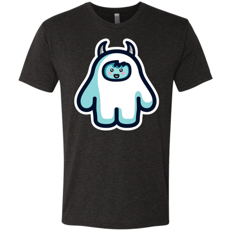 T-Shirts Vintage Black / S Kawaii Cute Yeti Men's Triblend T-Shirt