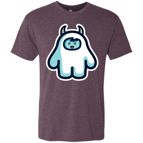 T-Shirts Vintage Purple / S Kawaii Cute Yeti Men's Triblend T-Shirt