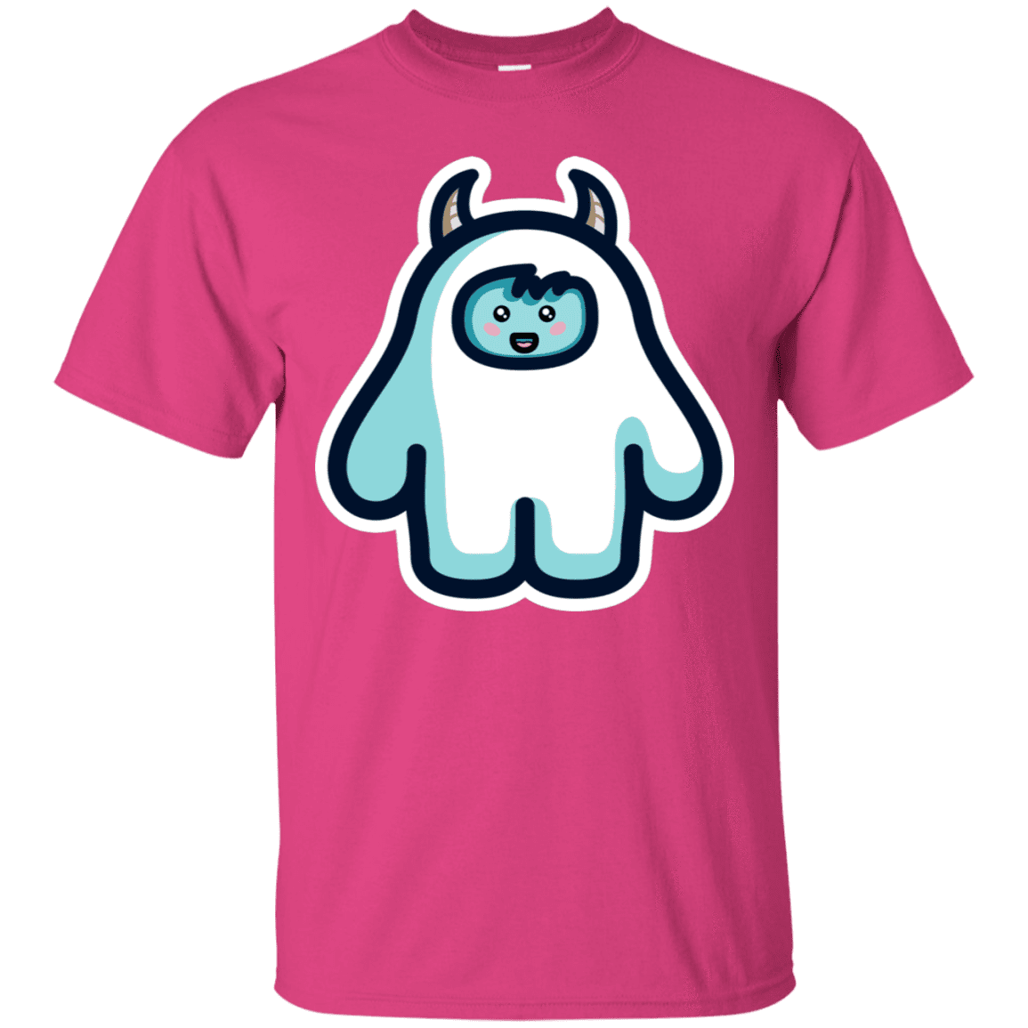 T-Shirts Heliconia / S Kawaii Cute Yeti T-Shirt