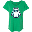 T-Shirts Envy / X-Small Kawaii Cute Yeti Triblend Dolman Sleeve