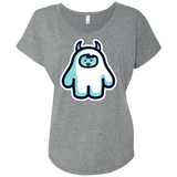 T-Shirts Premium Heather / X-Small Kawaii Cute Yeti Triblend Dolman Sleeve