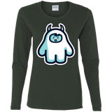 T-Shirts Forest / S Kawaii Cute Yeti Women's Long Sleeve T-Shirt