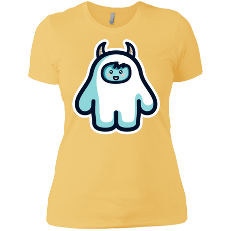 T-Shirts Banana Cream/ / X-Small Kawaii Cute Yeti Women's Premium T-Shirt