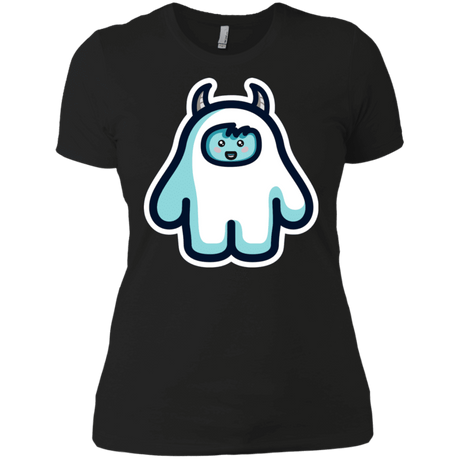 T-Shirts Black / X-Small Kawaii Cute Yeti Women's Premium T-Shirt