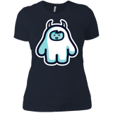 T-Shirts Midnight Navy / X-Small Kawaii Cute Yeti Women's Premium T-Shirt