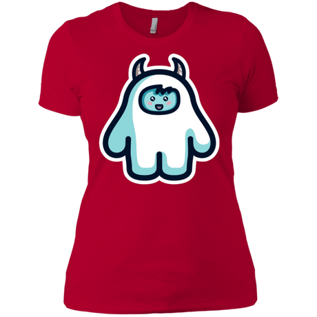 T-Shirts Red / X-Small Kawaii Cute Yeti Women's Premium T-Shirt