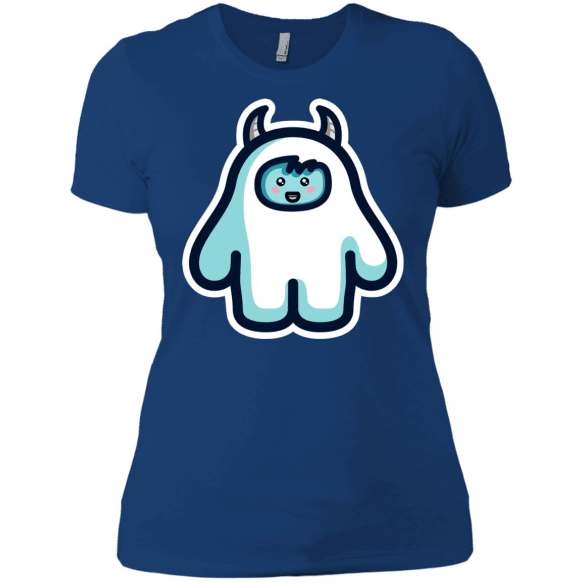 T-Shirts Royal / X-Small Kawaii Cute Yeti Women's Premium T-Shirt