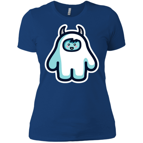 T-Shirts Royal / X-Small Kawaii Cute Yeti Women's Premium T-Shirt