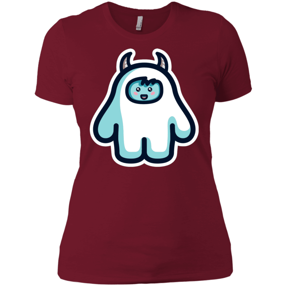 T-Shirts Scarlet / S Kawaii Cute Yeti Women's Premium T-Shirt