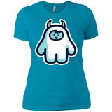T-Shirts Turquoise / X-Small Kawaii Cute Yeti Women's Premium T-Shirt