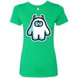 T-Shirts Envy / S Kawaii Cute Yeti Women's Triblend T-Shirt
