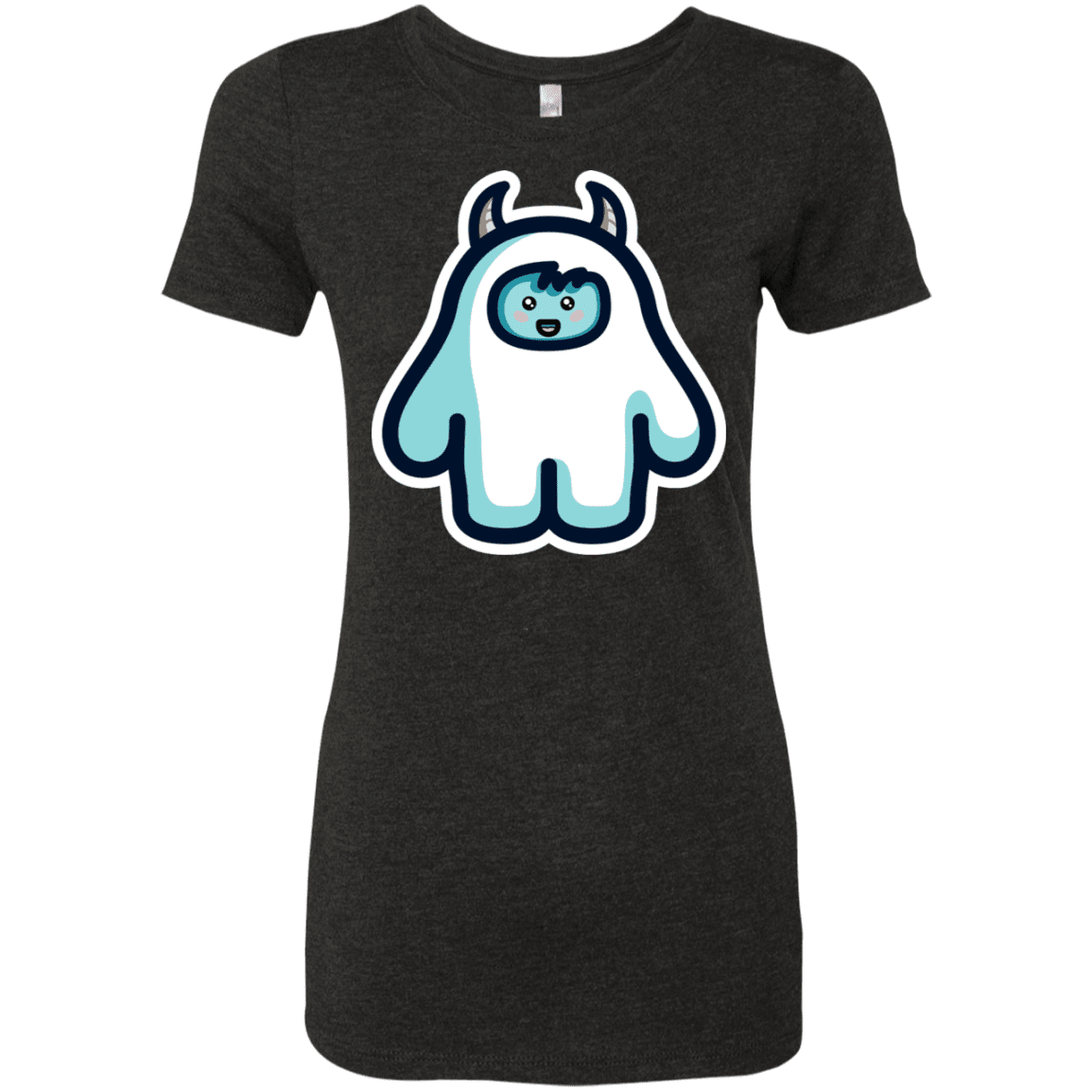 T-Shirts Vintage Black / S Kawaii Cute Yeti Women's Triblend T-Shirt