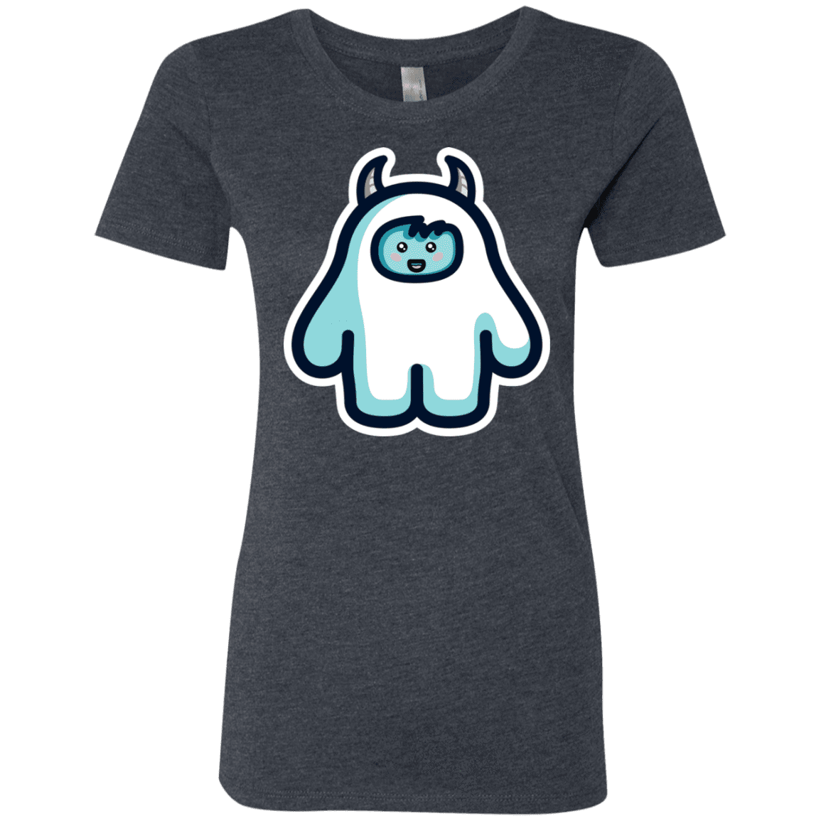 T-Shirts Vintage Navy / S Kawaii Cute Yeti Women's Triblend T-Shirt