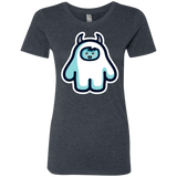 T-Shirts Vintage Navy / S Kawaii Cute Yeti Women's Triblend T-Shirt