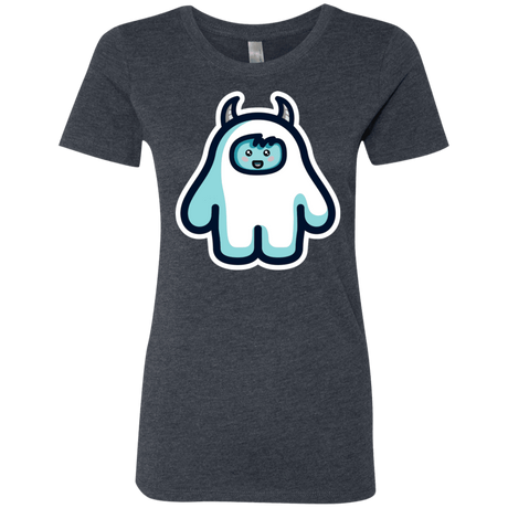 T-Shirts Vintage Navy / S Kawaii Cute Yeti Women's Triblend T-Shirt