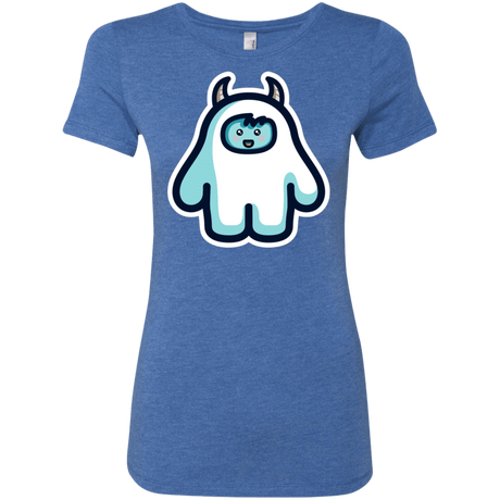 T-Shirts Vintage Royal / S Kawaii Cute Yeti Women's Triblend T-Shirt