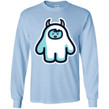 T-Shirts Light Blue / YS Kawaii Cute Yeti Youth Long Sleeve T-Shirt