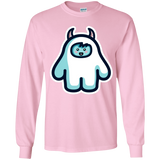 T-Shirts Light Pink / YS Kawaii Cute Yeti Youth Long Sleeve T-Shirt