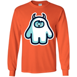 T-Shirts Orange / YS Kawaii Cute Yeti Youth Long Sleeve T-Shirt