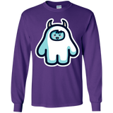 T-Shirts Purple / YS Kawaii Cute Yeti Youth Long Sleeve T-Shirt