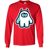 T-Shirts Red / YS Kawaii Cute Yeti Youth Long Sleeve T-Shirt