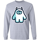 T-Shirts Sport Grey / YS Kawaii Cute Yeti Youth Long Sleeve T-Shirt