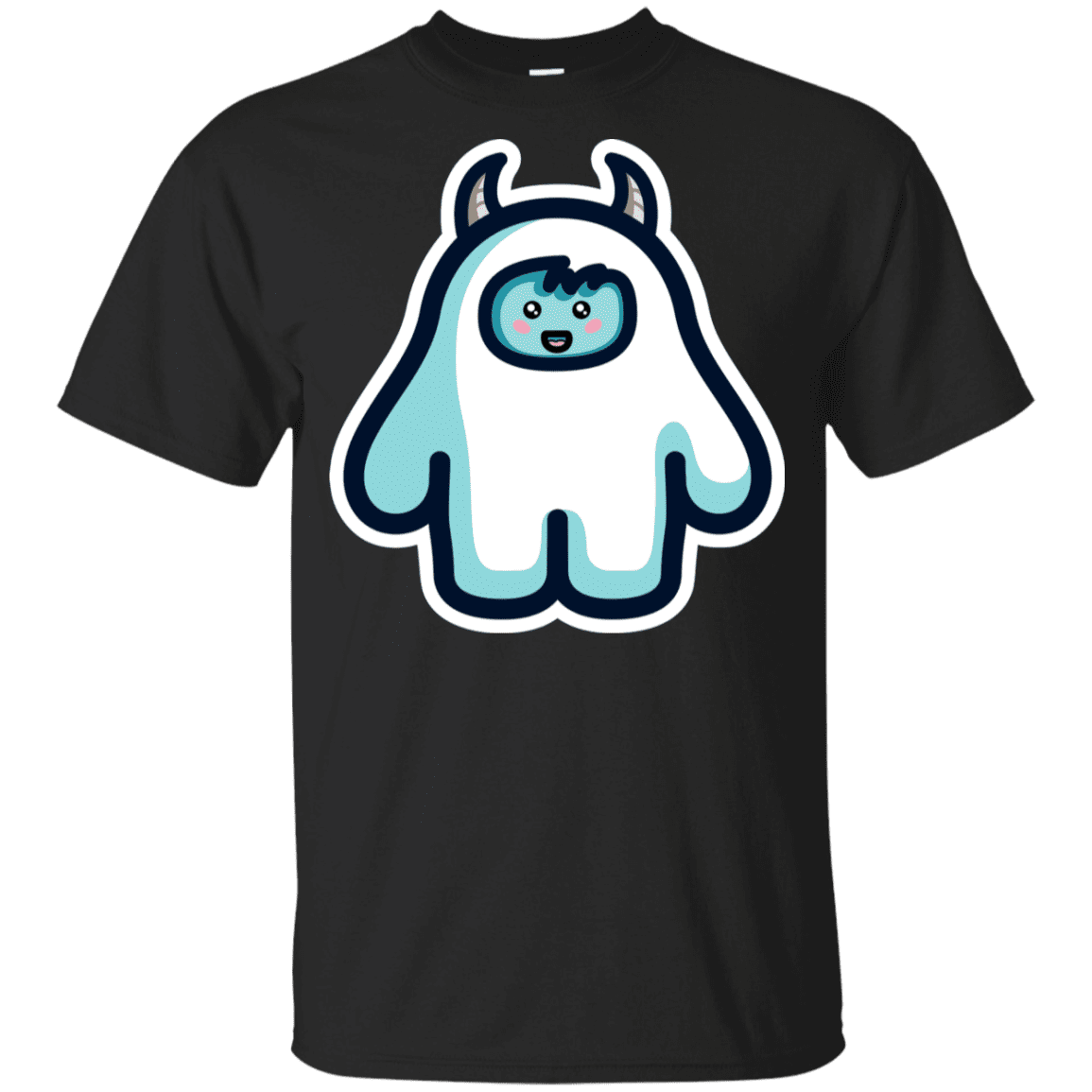T-Shirts Black / YXS Kawaii Cute Yeti Youth T-Shirt