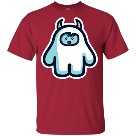 T-Shirts Cardinal / YXS Kawaii Cute Yeti Youth T-Shirt