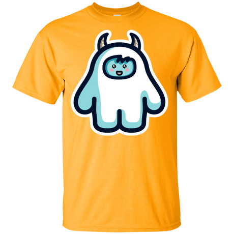 T-Shirts Gold / YXS Kawaii Cute Yeti Youth T-Shirt