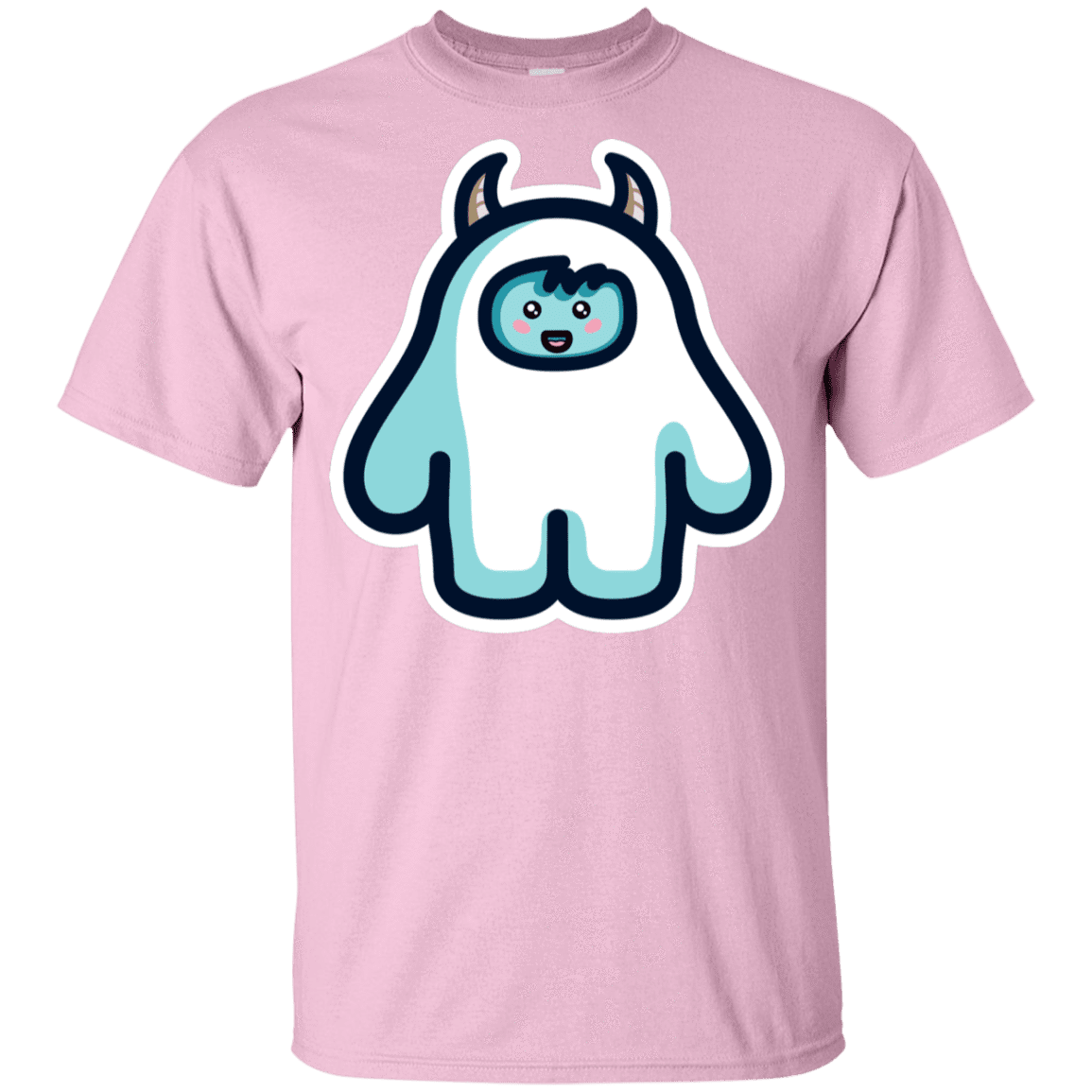 T-Shirts Light Pink / YXS Kawaii Cute Yeti Youth T-Shirt