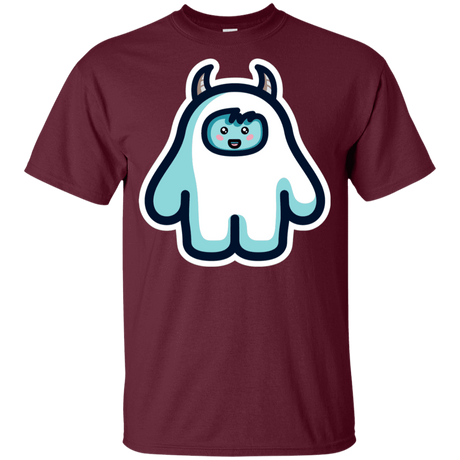 T-Shirts Maroon / YXS Kawaii Cute Yeti Youth T-Shirt