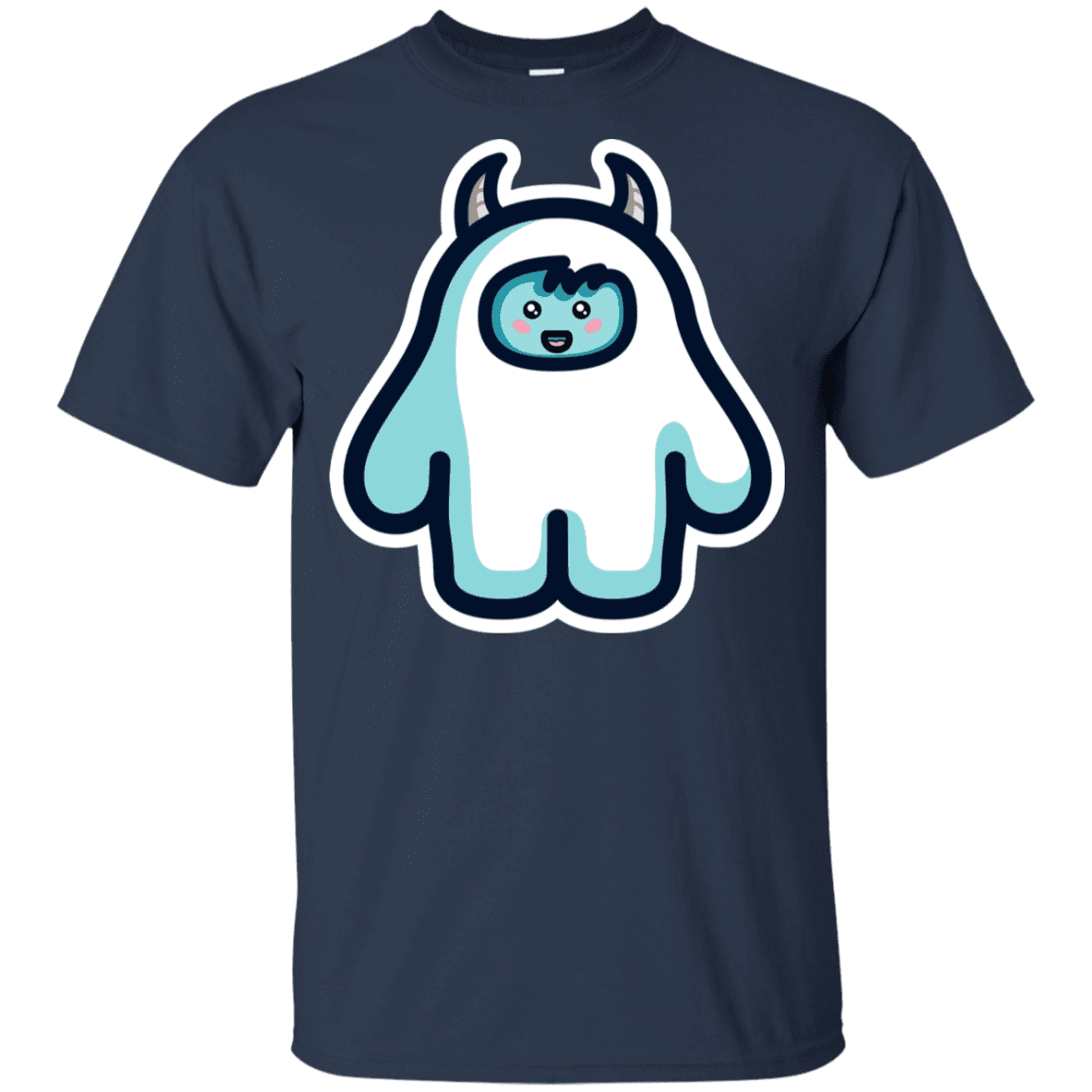 T-Shirts Navy / YXS Kawaii Cute Yeti Youth T-Shirt