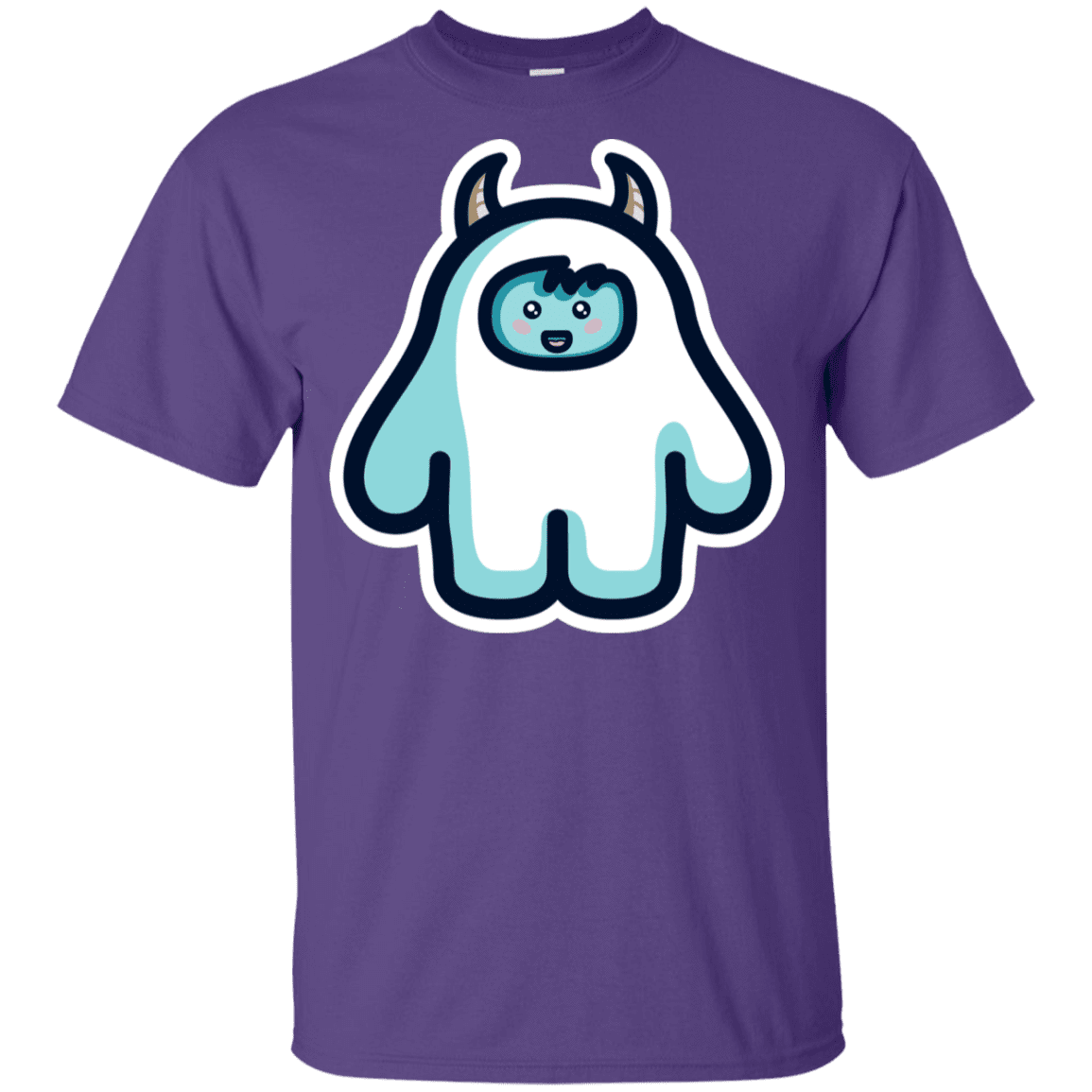 T-Shirts Purple / YXS Kawaii Cute Yeti Youth T-Shirt