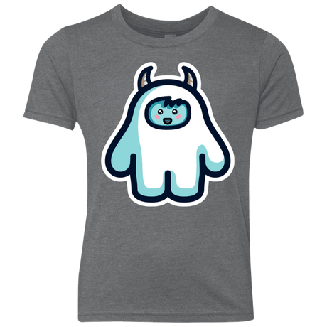 T-Shirts Premium Heather / YXS Kawaii Cute Yeti Youth Triblend T-Shirt