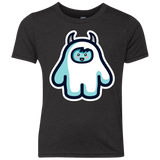 T-Shirts Vintage Black / YXS Kawaii Cute Yeti Youth Triblend T-Shirt