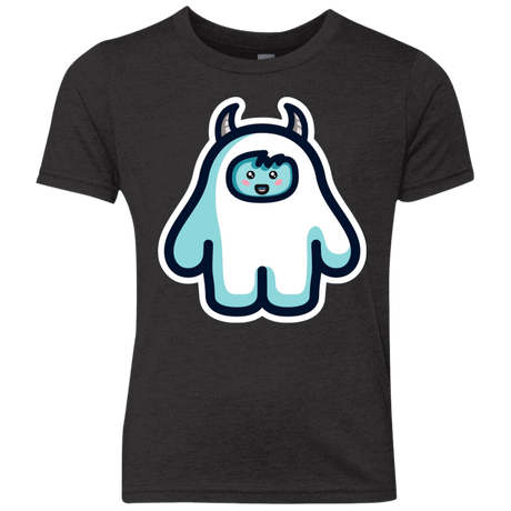 T-Shirts Vintage Black / YXS Kawaii Cute Yeti Youth Triblend T-Shirt
