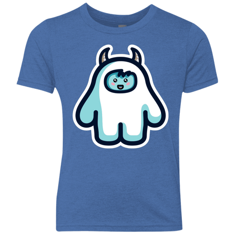 T-Shirts Vintage Royal / YXS Kawaii Cute Yeti Youth Triblend T-Shirt