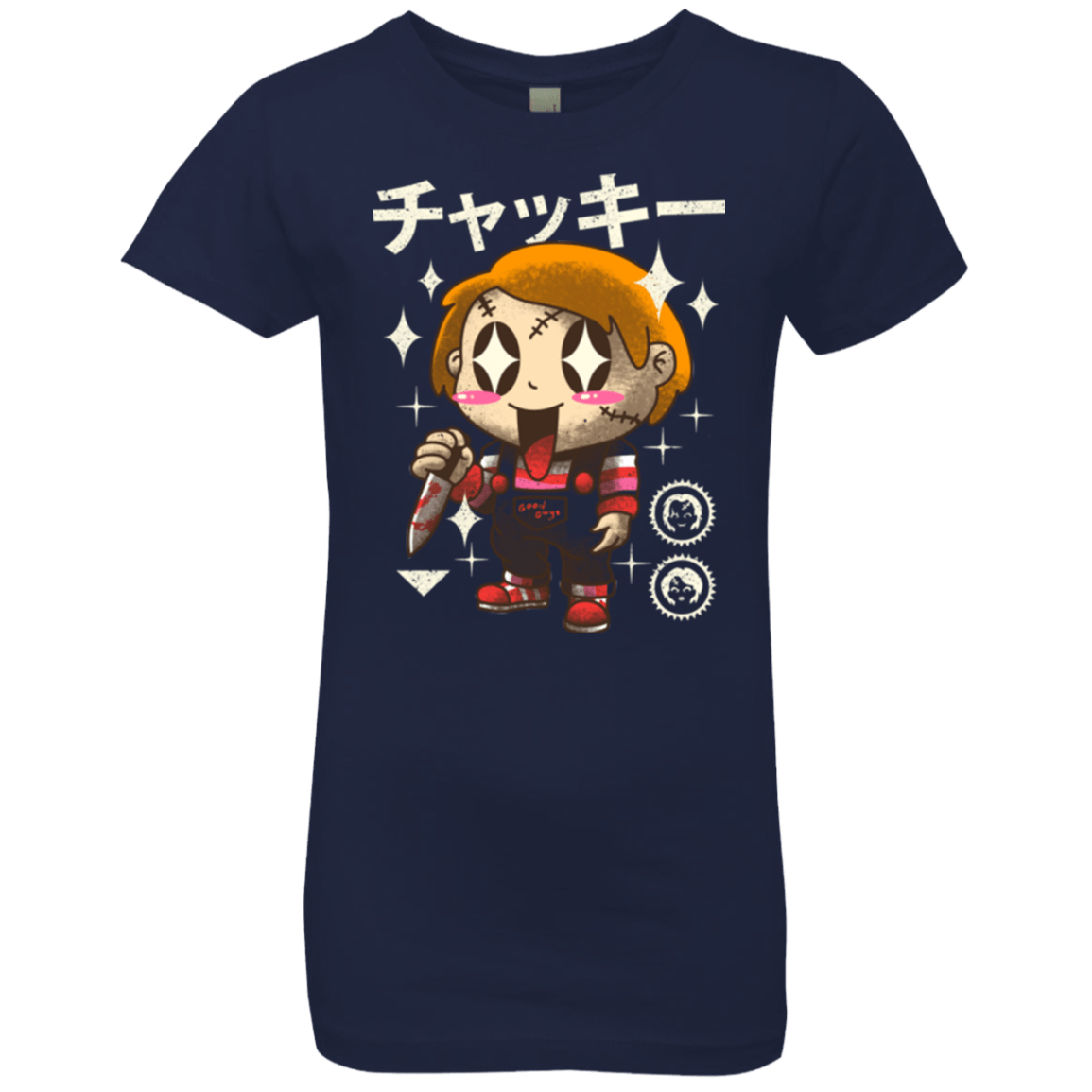 T-Shirts Midnight Navy / YXS Kawaii Doll Girls Premium T-Shirt