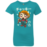 T-Shirts Tahiti Blue / YXS Kawaii Doll Girls Premium T-Shirt