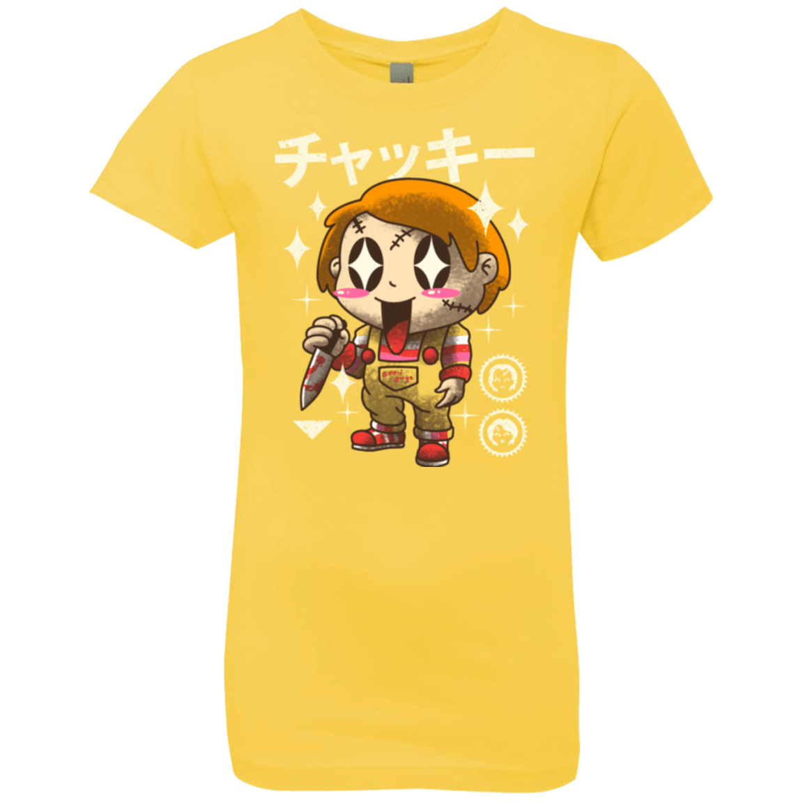 T-Shirts Vibrant Yellow / YXS Kawaii Doll Girls Premium T-Shirt