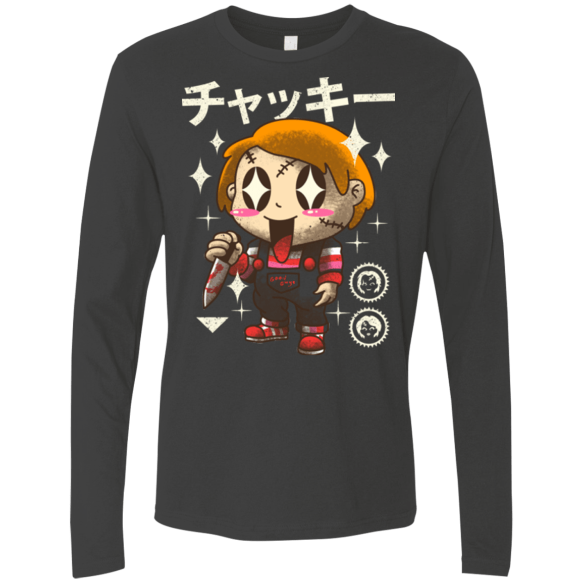 T-Shirts Heavy Metal / Small Kawaii Doll Men's Premium Long Sleeve